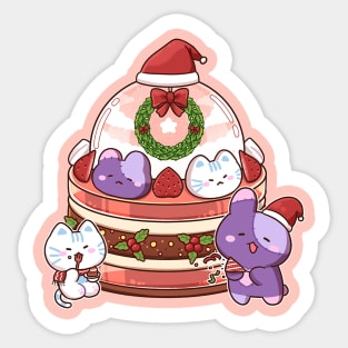 Christmas cake Sticker